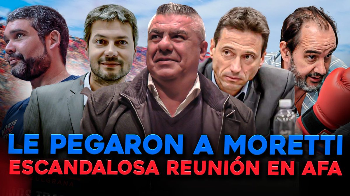 La reunión de San Lorenzo en AFA terminó a la piñas y, literal, García Lago le pegó a Moretti, con Ortigoza casi de juez. El ultimátum de AFA, las acusaciones de traición y el nuevo mapa para la acefalía.
youtu.be/fnCiSy9XNJo