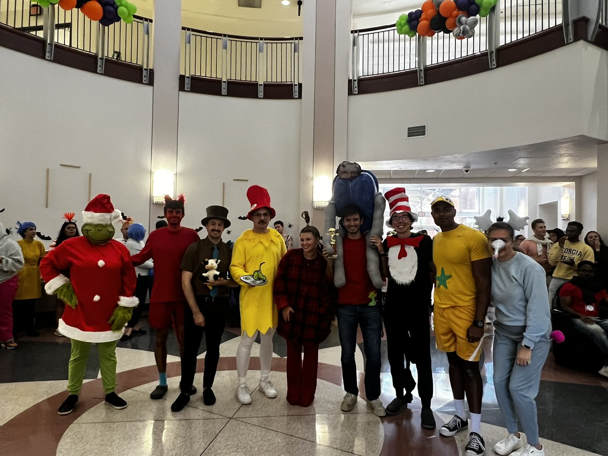 UFBME's tweet photo. ๐จ Best Lab Theme: The Ferris Lab wowed us with a whimsical Dr. Seuss worldโcreative, colorful, and full of rhymes! #UFBME #Halloween https://t.co/rly0tHUqwM