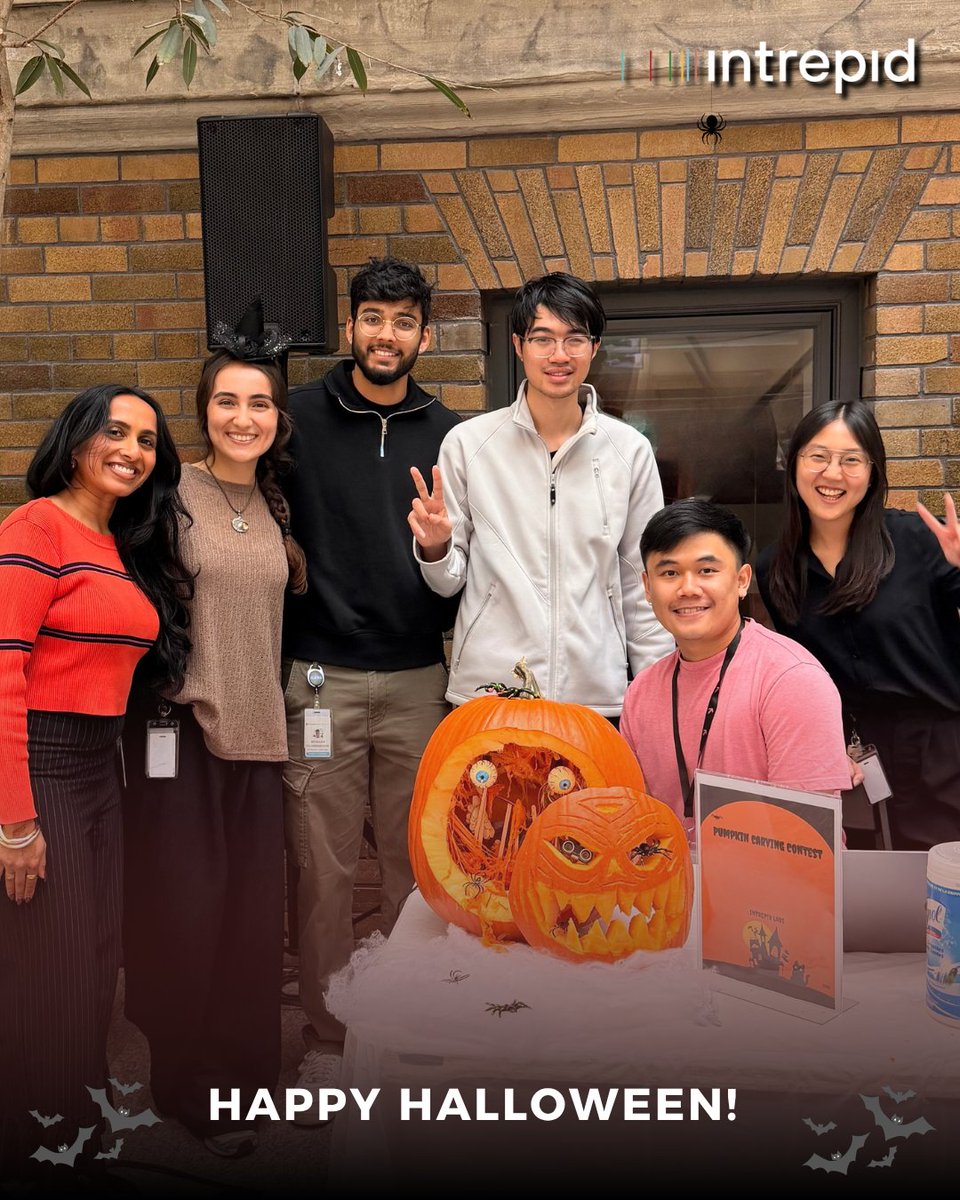 Intrepid Labs (@intrepidlabsai) on Twitter photo 🎃 Happy Halloween from the Intrepid Labs team!
We had a great time getting into the Halloween spirit with <a href="/MaRSDD/">MaRS</a>’s annual pumpkin carving event. Thank you for organizing such a fun celebration!
#Halloween #IntrepidLabs #MaRSDiscoveryDistrict 🎃 Happy Halloween from the Intrepid Labs team!
We had a great time getting into the Halloween spirit with <a href="/MaRSDD/">MaRS</a>’s annual pumpkin carving event. Thank you for organizing such a fun celebration!
#Halloween #IntrepidLabs #MaRSDiscoveryDistrict