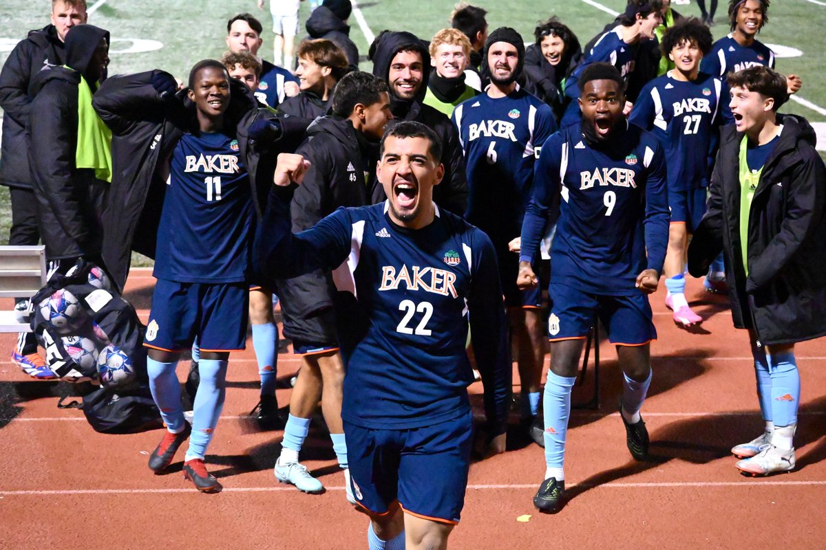 Make sure to get out to Hartley Field tomorrow night for a chance to see <a href="/BakerMenSoccer/">BakerMenSoccer</a> clinch the conference championship! 🏆🏆

Baker can earn its 1st Heart regular season title since 2017 with a win over MVC along with a loss or tie from Grand View!

Kickoff is at 7:30 p.m.!