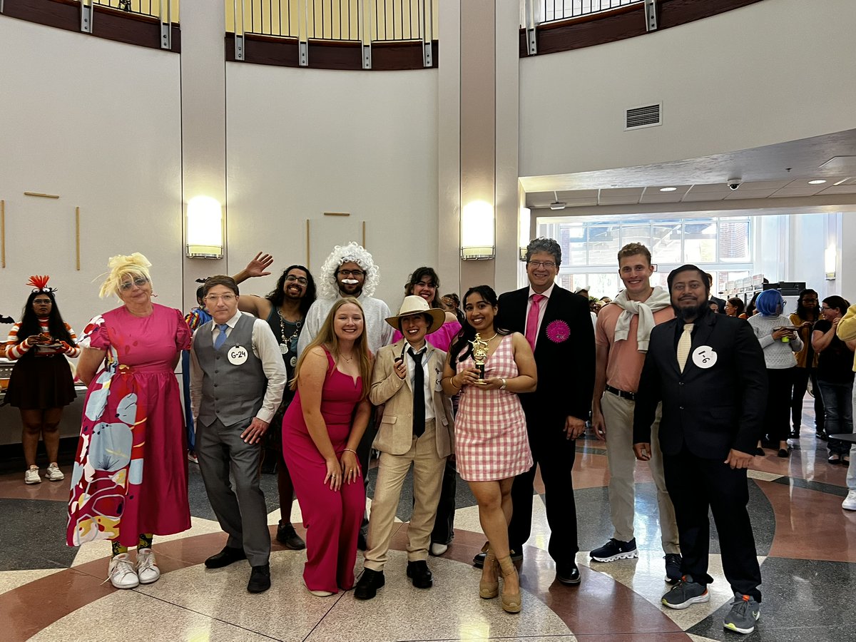 UFBME's tweet photo. Funniest Group: The Rinaldi-Ramos Lab took us to Barbieโwhere science meets style! ๐๐งฌ #UFBME #Halloween https://t.co/4o2A0ke9oE