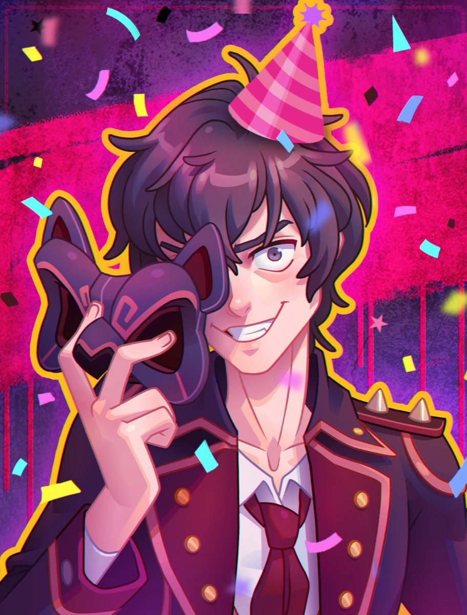 It's Cole's birthday today! If you're planning a party, you’d better make sure there are only two names on the guest list... 
"How did you know I love a cake with a jammy, deep red filling? I'm so flattered by your attentiveness." - Cole 🗡️🩸