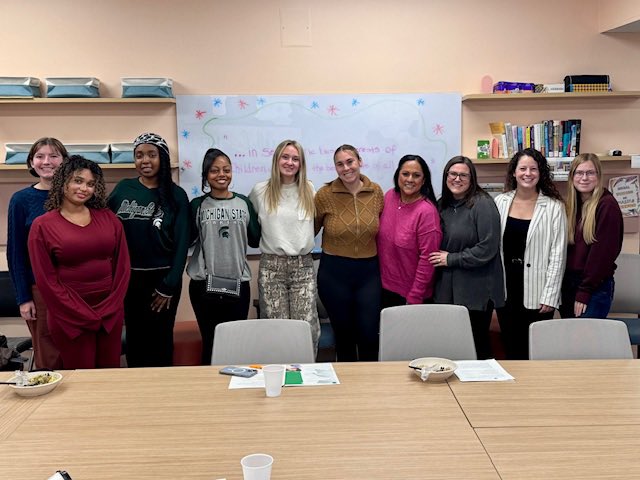 Our BASW students connected with MSW alumni during Child Welfare Career Night to learn about impactful careers supporting Michigan’s youth and families. #MSUSocialWork