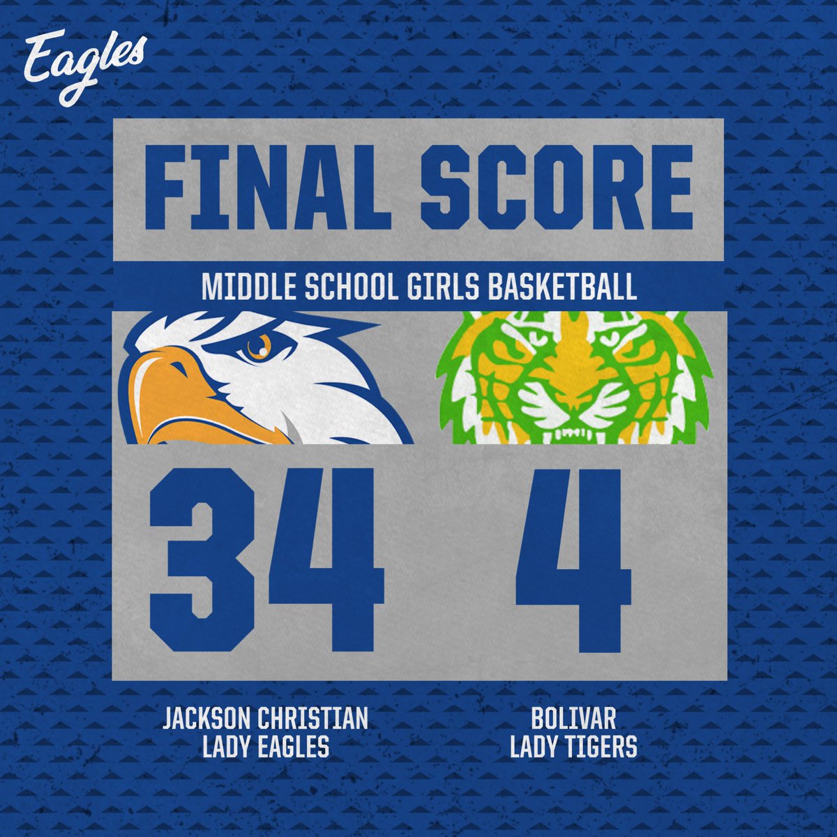 JCS_Baseball's tweet image. Middle school girls basketball picks up their 2nd win of the week!

Leading Score:
Abbigail McCurry - 14 pts