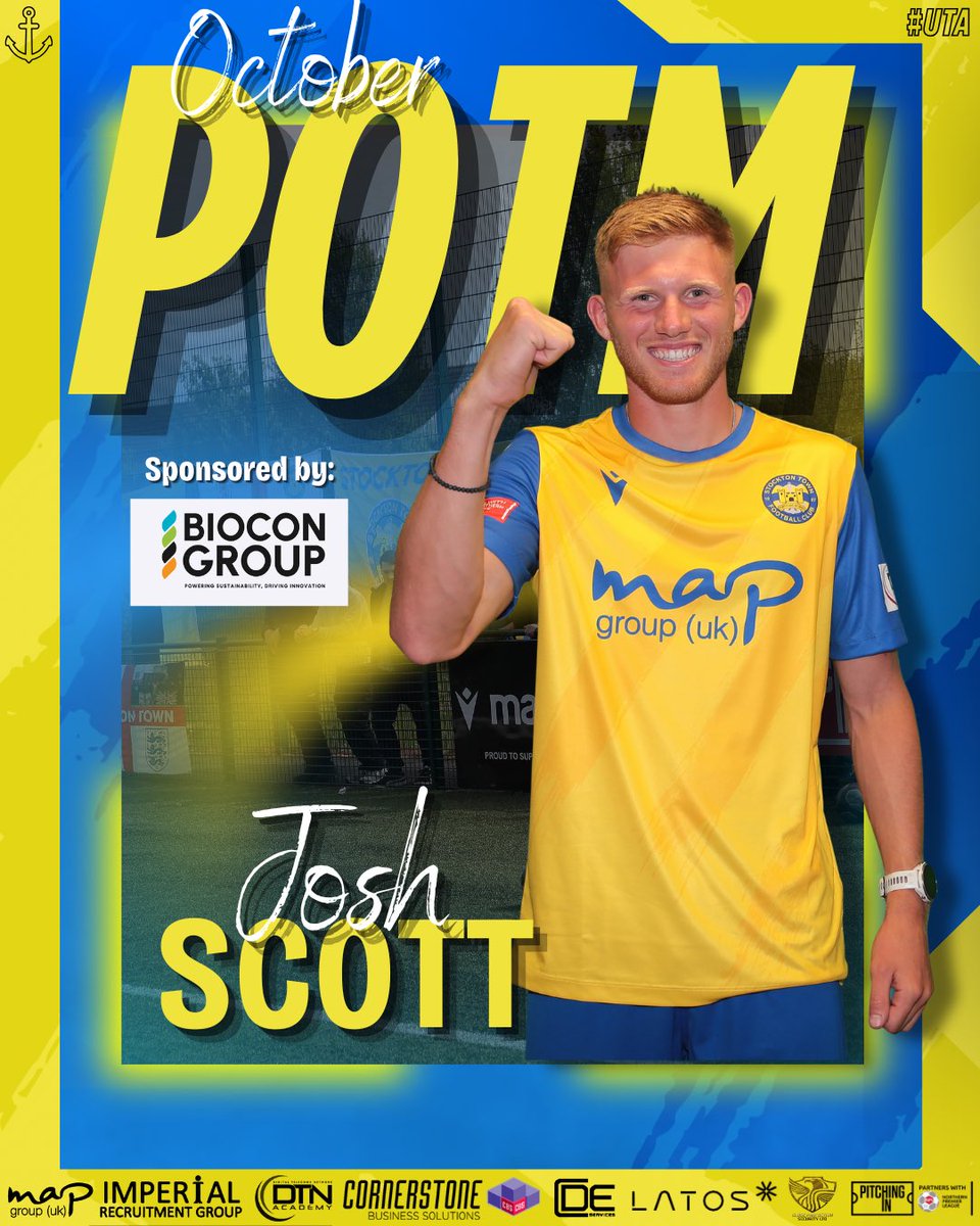 stockton_townfc's tweet photo. On this day, last year, Josh Scott took home
October Player of the Month, and he’s done the same thing this year 🏆

Congratulations, Josh 🙌

#UTA⚓️ https://t.co/LOoXozFrG6