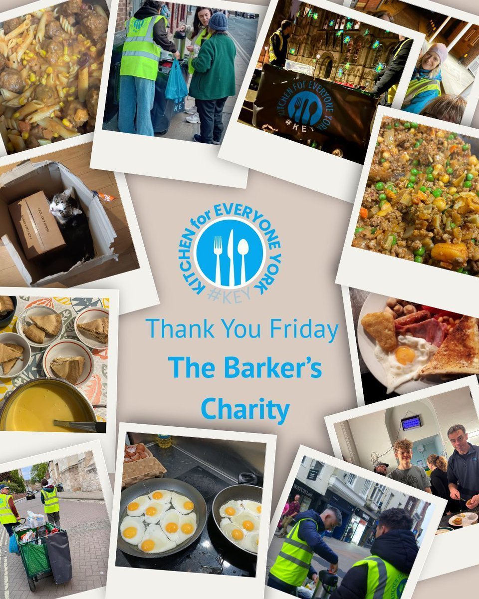 It’s Thank You Friday! 

This week we'd like to give a huge thank you to The Barker’s Charity for their generous donation

You’ve helped us keep the wheels turning, the pans sizzling, and the smiles coming! 😄💖

#ThankYouFriday #FridayThankYou #YorkCharity