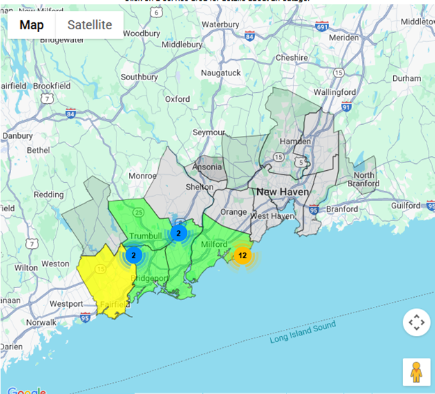 Please be advised - there is currently no power at the Adams Plaza. We encourage customers who are able to Bank at any of our other locations this afternoon to please do so.  #woodmontct  milfordbank.com/branch-locatio…