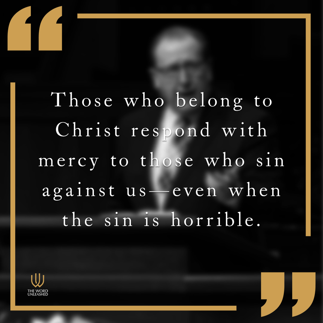 WordUnleashed's tweet image. &quot;Those who belong to Christ respond with mercy to those who sin against us —even when the sin is horrible.&quot;

— Tom Pennington