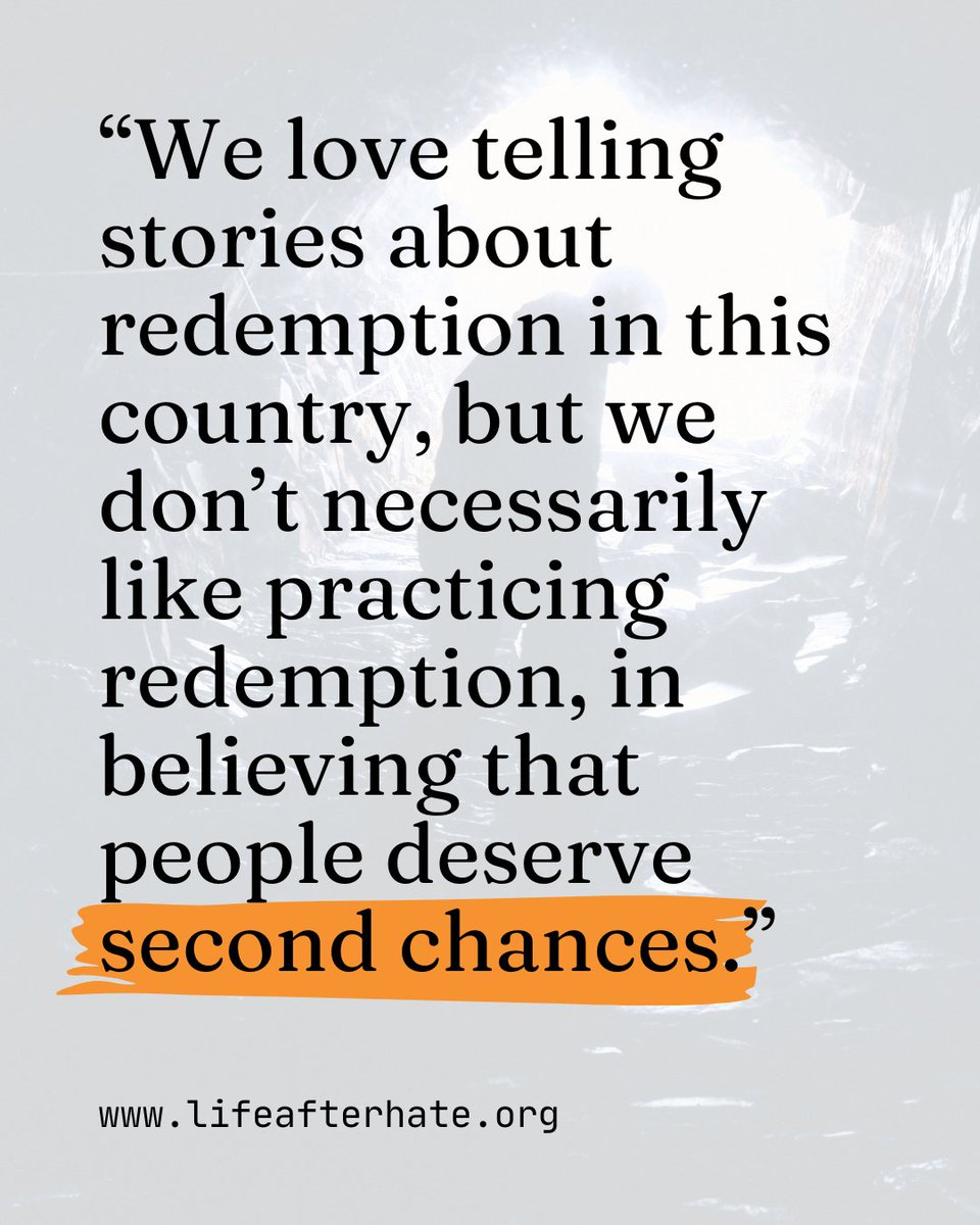 Real redemption is messy. It requires holding people accountable while believing they can grow. Second chances aren't just feel-good stories—they're how we build safer communities and break cycles of harm.

Support real redemption: Text ENDHATE2025 to 44-321