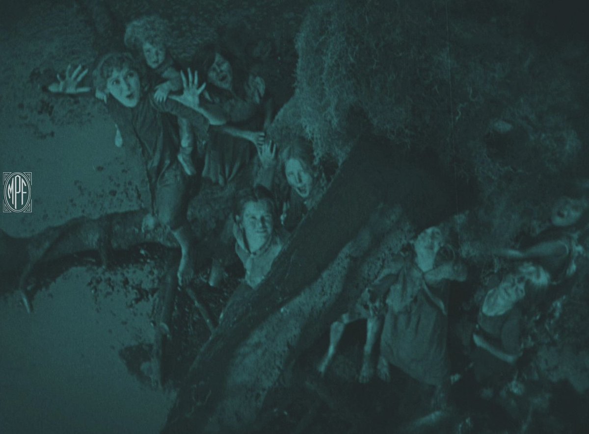 Mary and her Sparrows escaping scary Mr. Grimes in the swamp under the moonlight. Happy Halloween!

#marypickford #halloween #spooky #sparrows