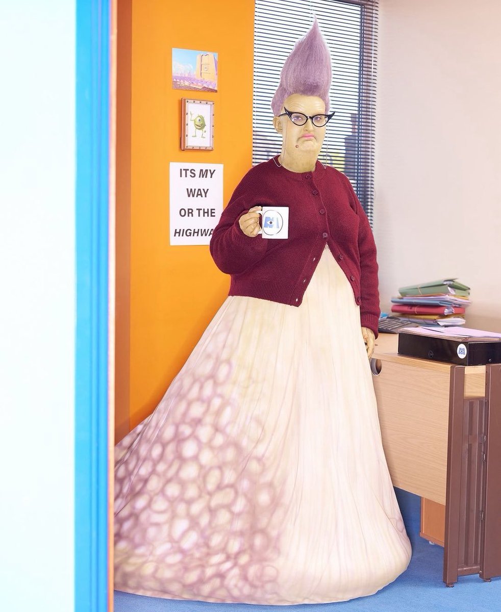 Amelia Dimoldenberg as Roz from ‘Monsters, Inc.’ for Halloween (2024)