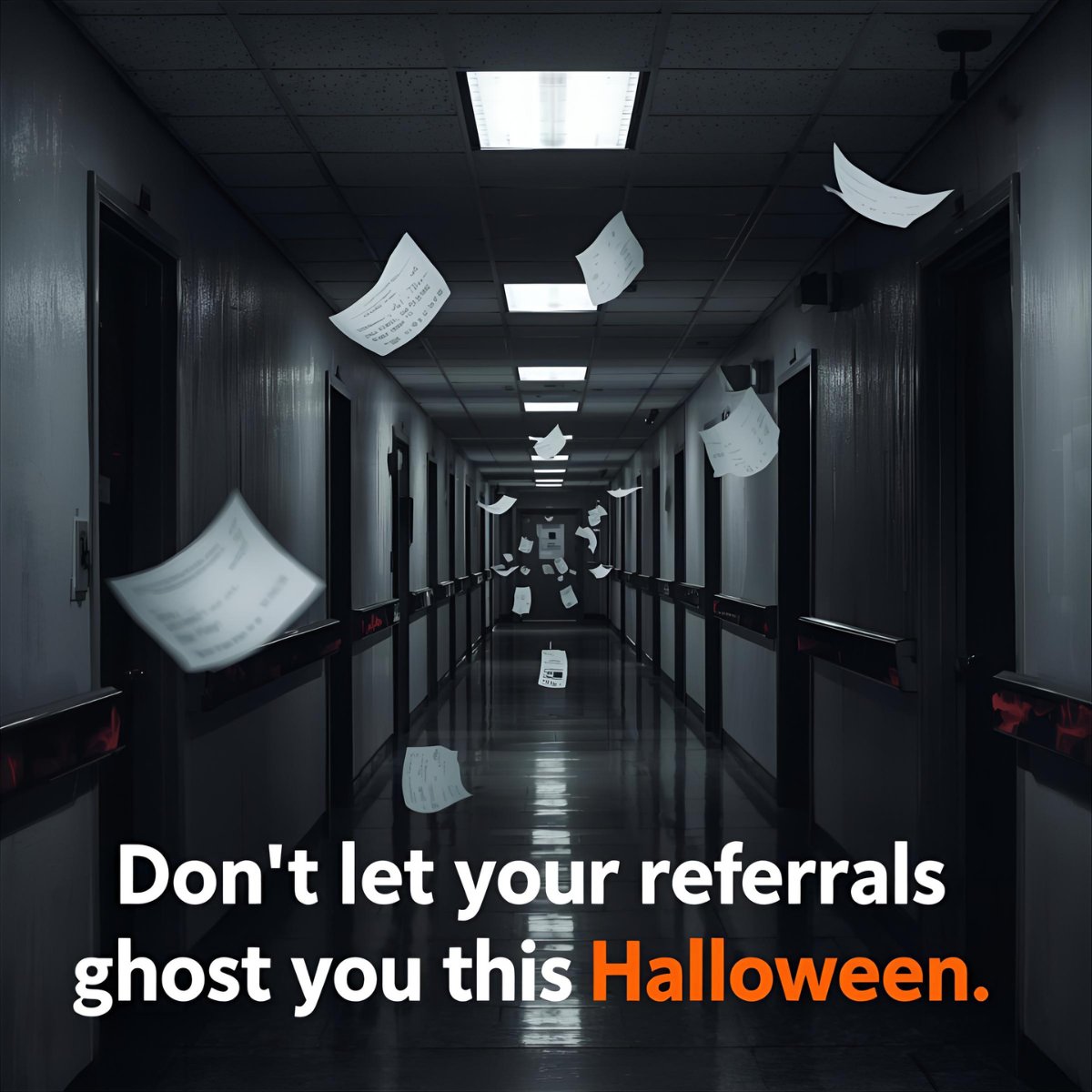 👻 Don’t let your patient referrals ghost you this Halloween!

With ReferralMD, you can turn hauntingly slow workflows into treats of efficiency. 🍬

🩺 Faster referrals
⚡ Better communication
🎯 Happier patients

No tricks — just seamless care.
👉 hubs.ly/Q03R7WyK0
