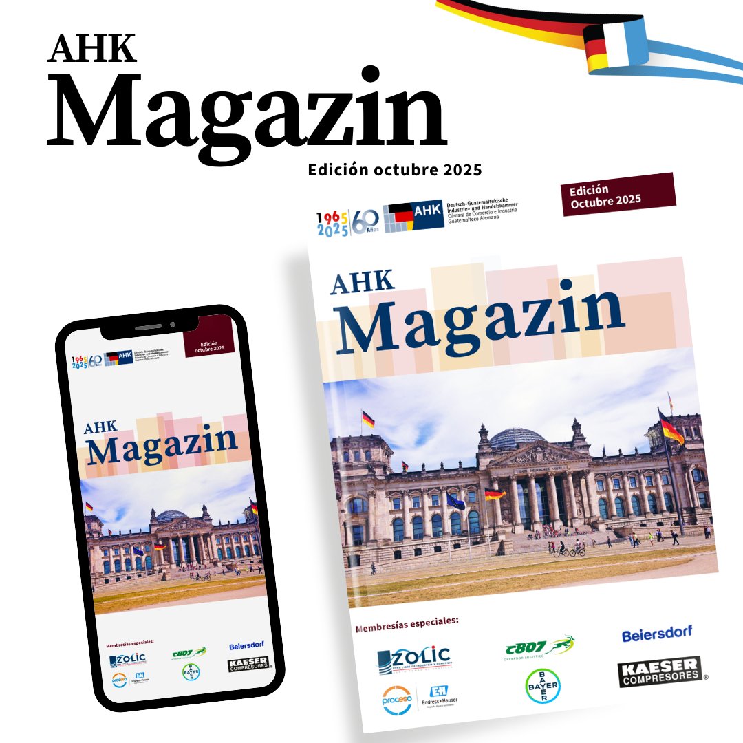 🌟 ¡Ya está disponible nuestra revista digital Magazin edición octubre 2025!

Léela completa en el siguiente enlace: mcusercontent.com/170d0f6aba227d…

#revista #revistadigital #octubre #alemania #guatemala #ahkguatemala