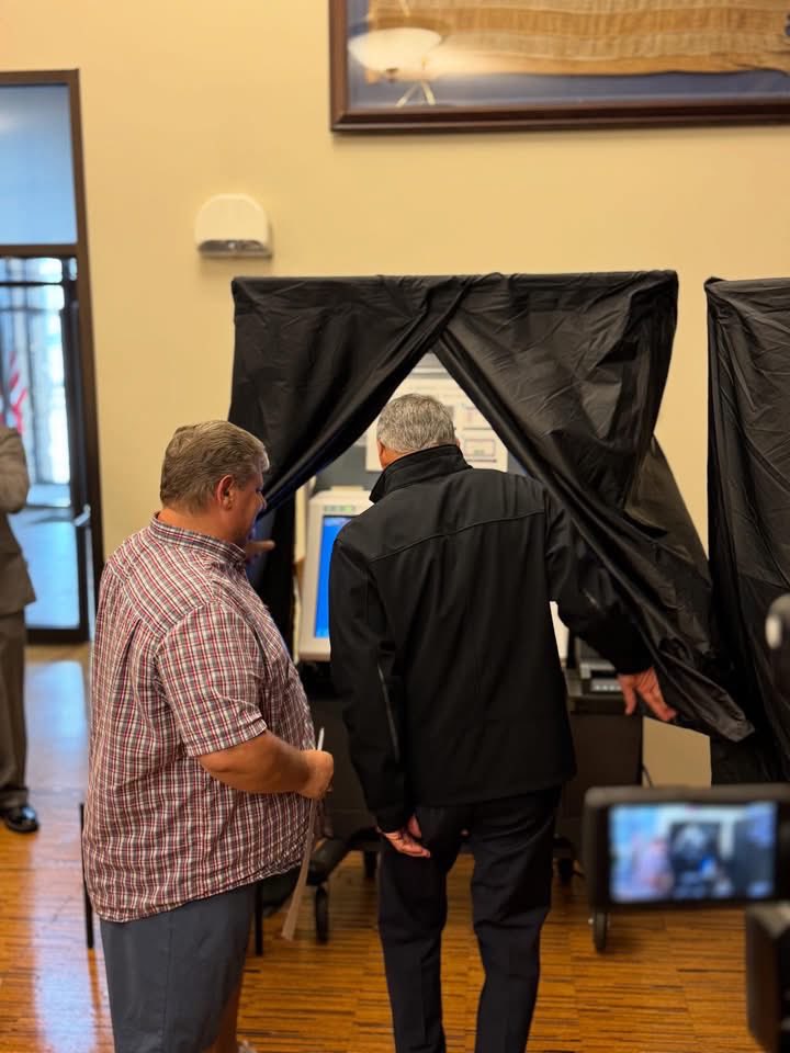 Jack4NJ's tweet photo. Voted today in Bridgewater! Early voting is convenient, secure, and open until 8pm tonight! 

Momentum is on our side as we fight to bring positive change to NJ! Go vote! https://t.co/VzaPbCdJmm