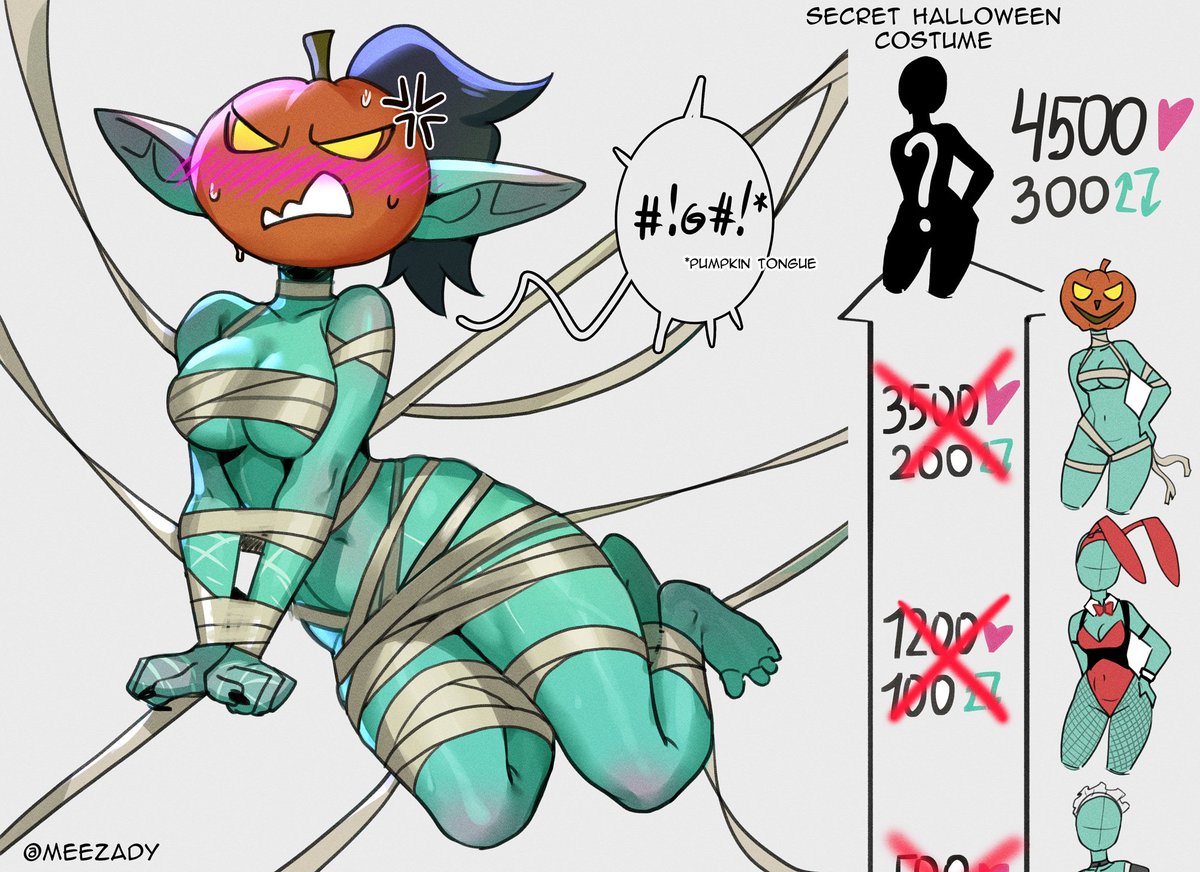 Meezady's tweet image. you chose trick, I gave treat~