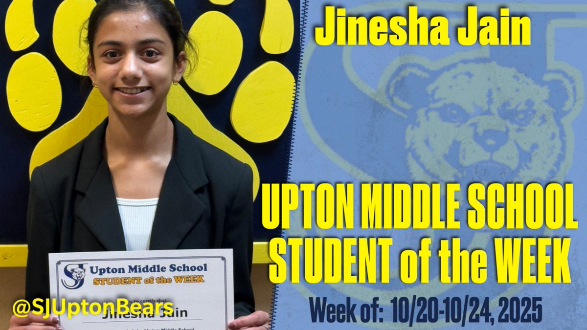 SJ Upton Middle School (@sjuptonbears) on Twitter photo 