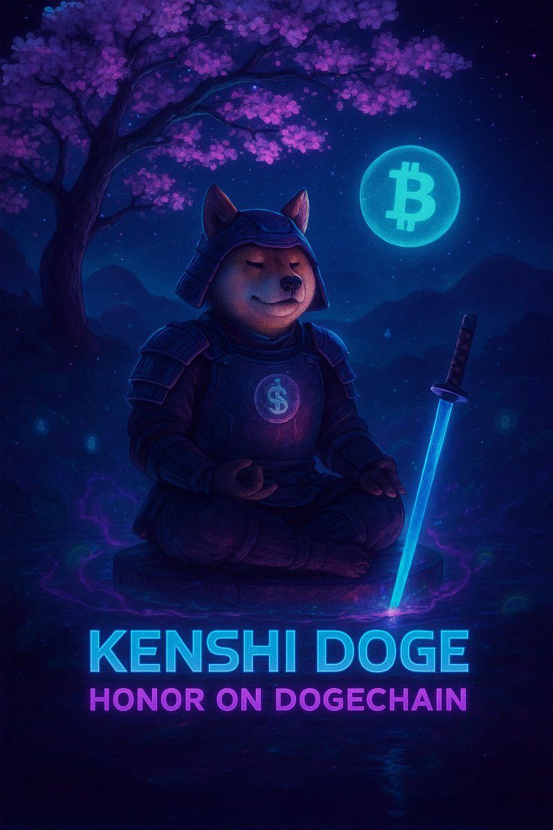 Discipline meets degen. ⚔️🐶
$KENSHI on #Dogechain is where focus and meme frenzy collide.

Ready your katana and your coins. the battle begins. 💜

<a href="/KenshiDoge/">Kenshi Ðoge</a> <a href="/DogechainFamily/">Dogechain💜</a>
