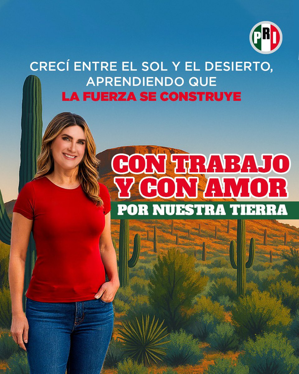 Amo a Sonora y trabajo todos los días por su gente,
por sus valores y por el futuro que juntos merecemos.

#PRISonora #LupitaSoto #ConLaGente #FuerzaSonorense #HechoEnSonora #IdentidadQueUne