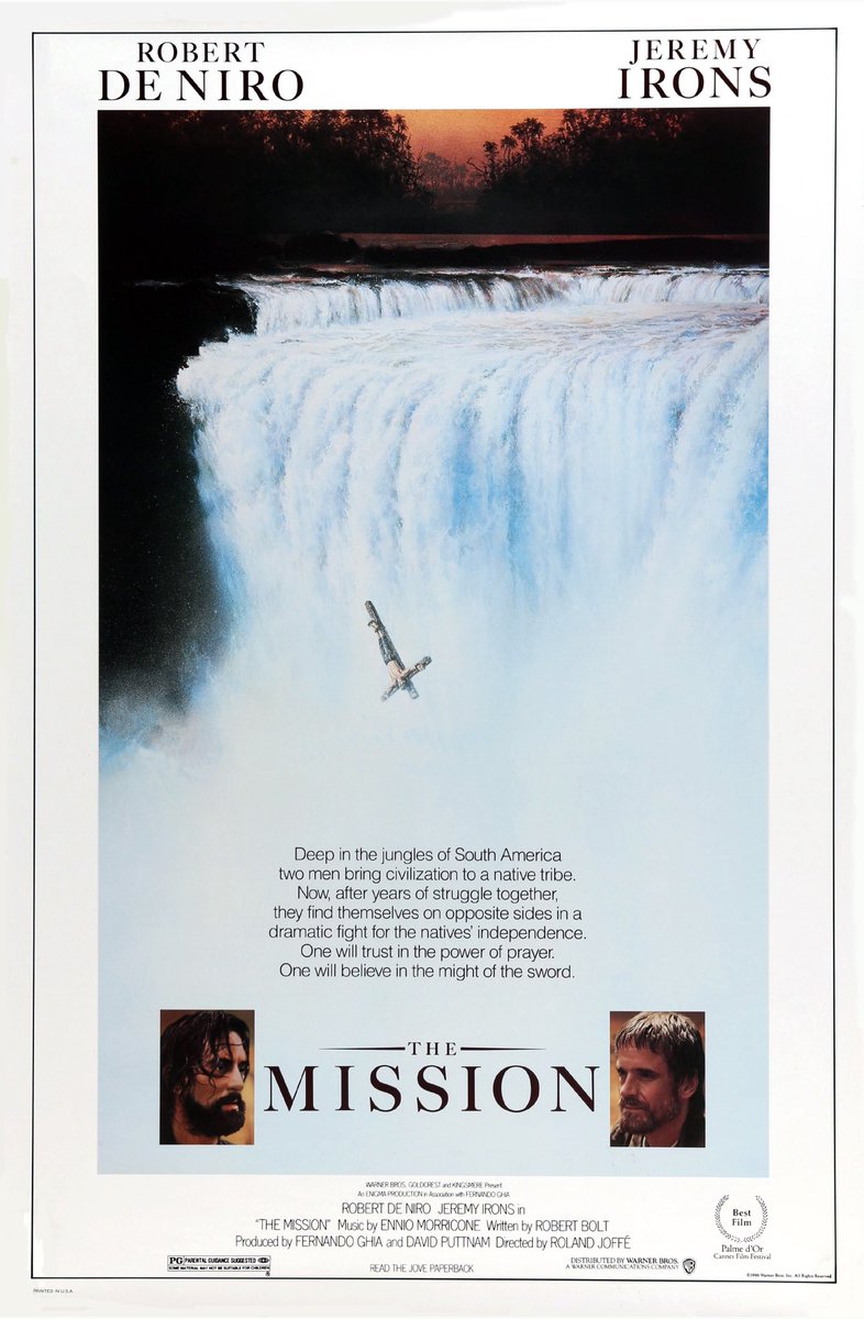 🎬 ‘The Mission’ starring Robert De Niro and Jeremy Irons was released 39 years ago, October 31, 1986