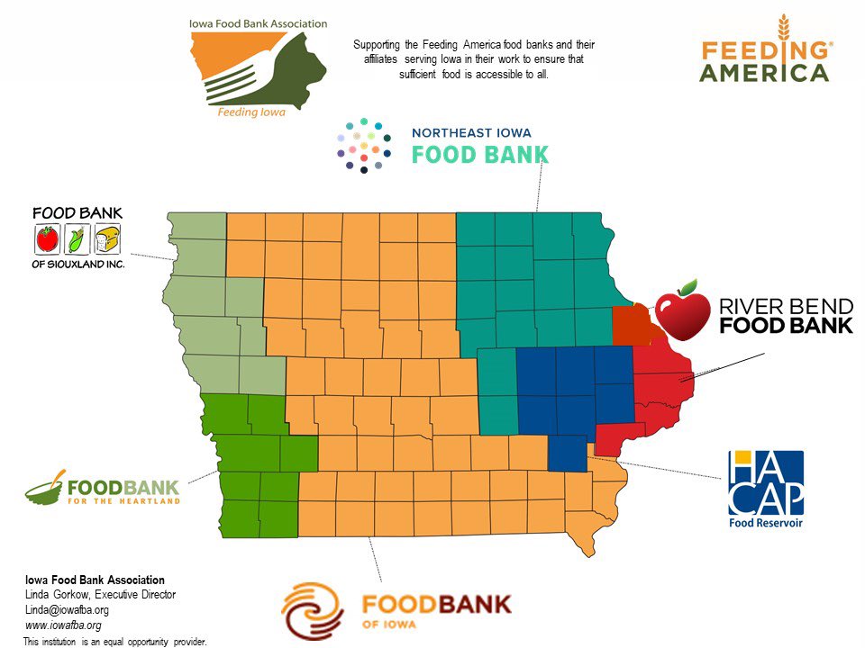 IAGovernor's tweet photo. Starting tomorrow, the state will match all cash donations, up to $1M, to our 6 regional food banks. This is an opportunity for all of us, together as Iowans, to care for our neighbors in need. 

This could all be solved today if Senate Democrats would come to the table and pass a clean CR and stop putting politics above the American people.