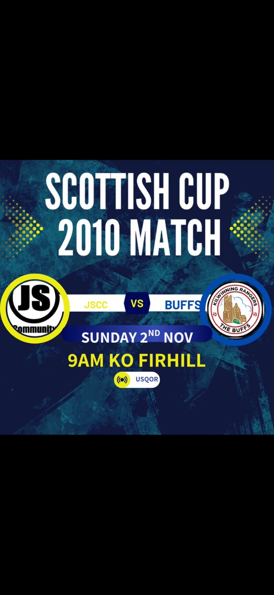 Scottish Cup 3rd round on Sunday for our Buffs 2010s. Extremely tough away game v JSCC. The best game on all day Sunday ! ⚽️🔵⚪️