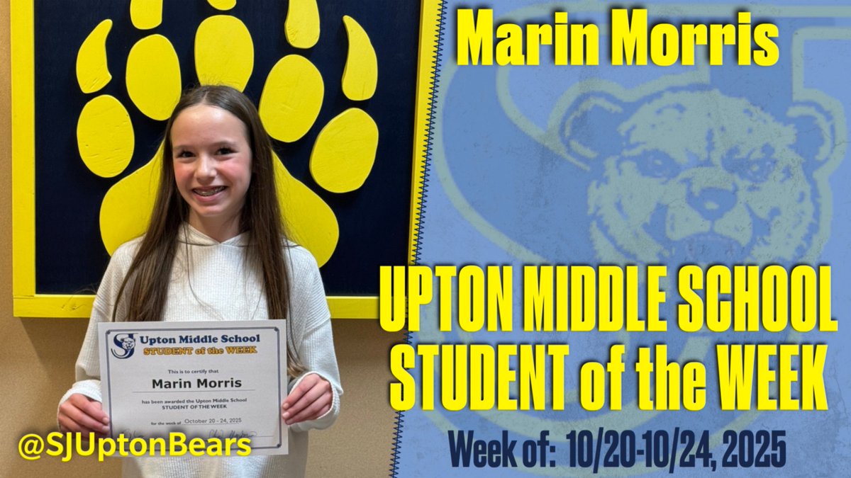 SJ Upton Middle School (@sjuptonbears) on Twitter photo 