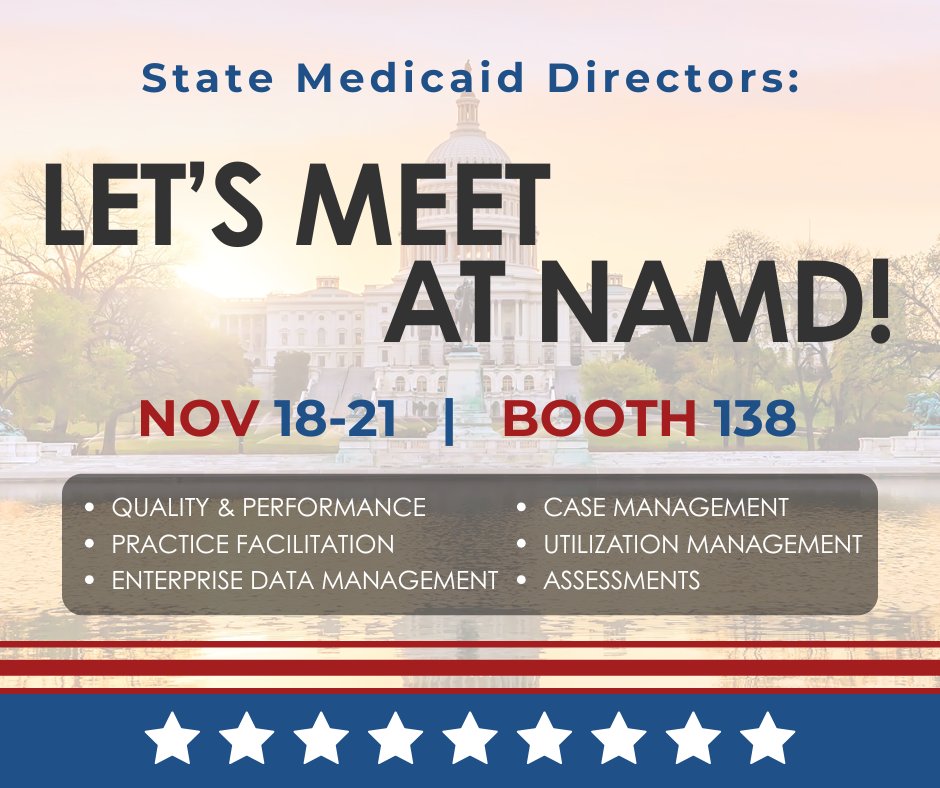 Your Medicaid challenges, our comprehensive solutions. Telligen is proud to showcase our full spectrum of services at NAMD 2025! 

Stop by Booth #138 in Washington DC (Nov 18-21) to learn more.

#MedicaidExcellence #NAMD2025