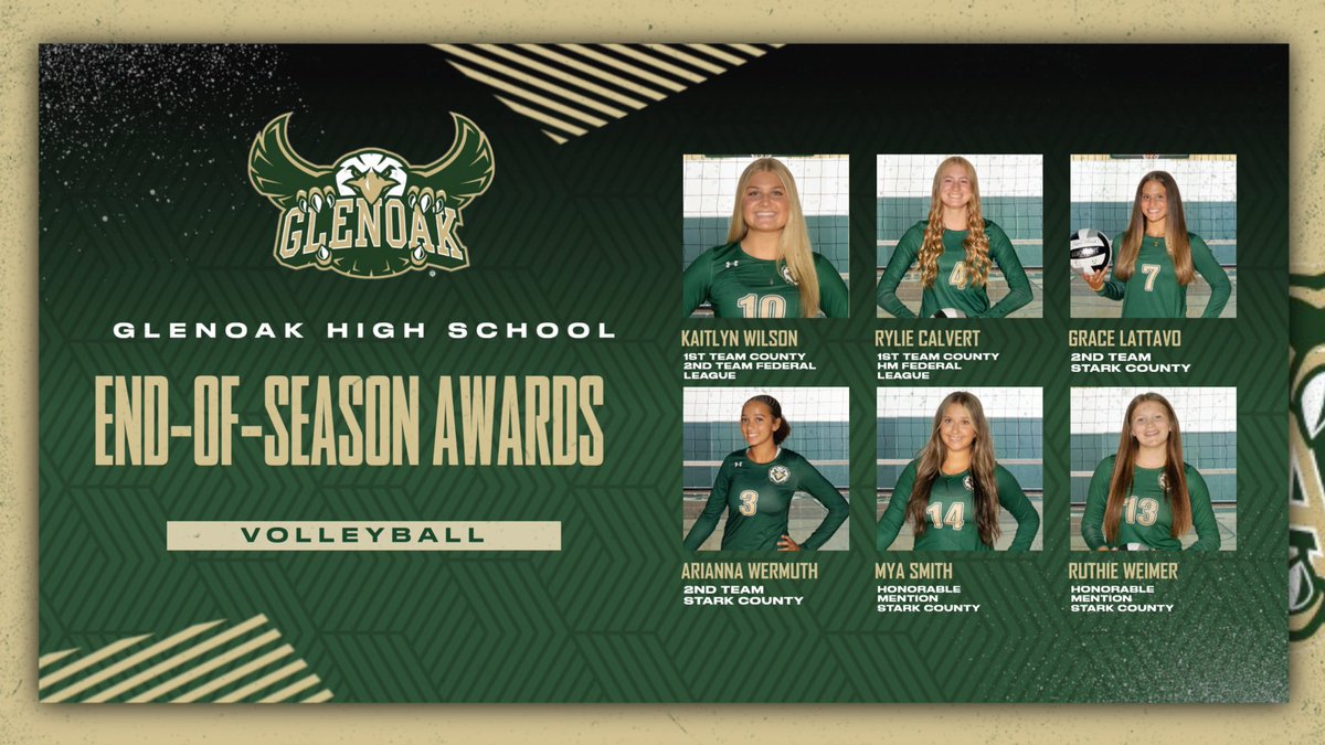 GlenOakAthletic's tweet image. 🏐 Volleyball Season Awards 🏐
Congratulations to our GlenOak volleyball players on their outstanding performances this season!