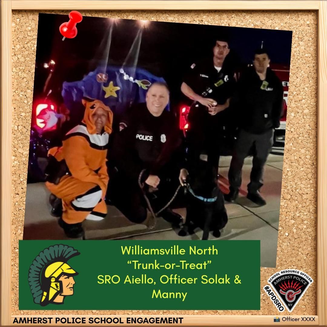 amherstpoliceny's tweet image. #AmherstPoliceNY #APDSRO #APDManny