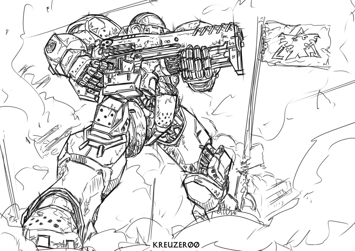 Starcraft Marine

Commissioned by @AngryDragonBoi 