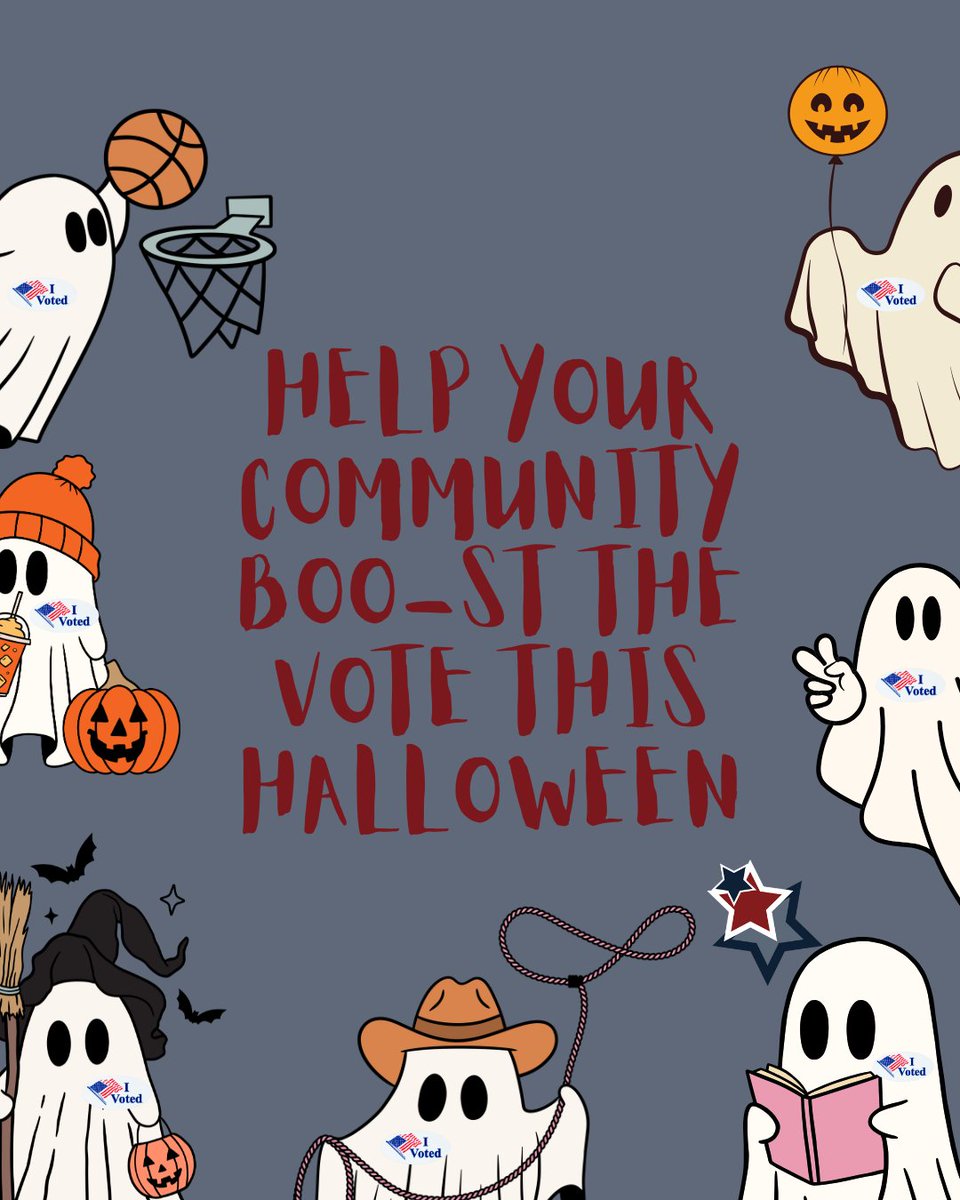 You can help your community with treats, no tricks, for democracy. With just days until the election, now is the time to make sure that your network: has a plan, knows where to vote, knows what is on their ballot, &amp; more. Not sure where to start? Reach out: we've got you covered
