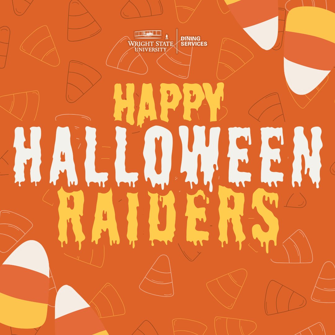 Happy Halloween, Raiders! 🎃

Wishing you a day full of treats, zero tricks, and just the right amount of spooky. Stay safe and have fun out there!

#HungryatWSU #WrightState #Halloween