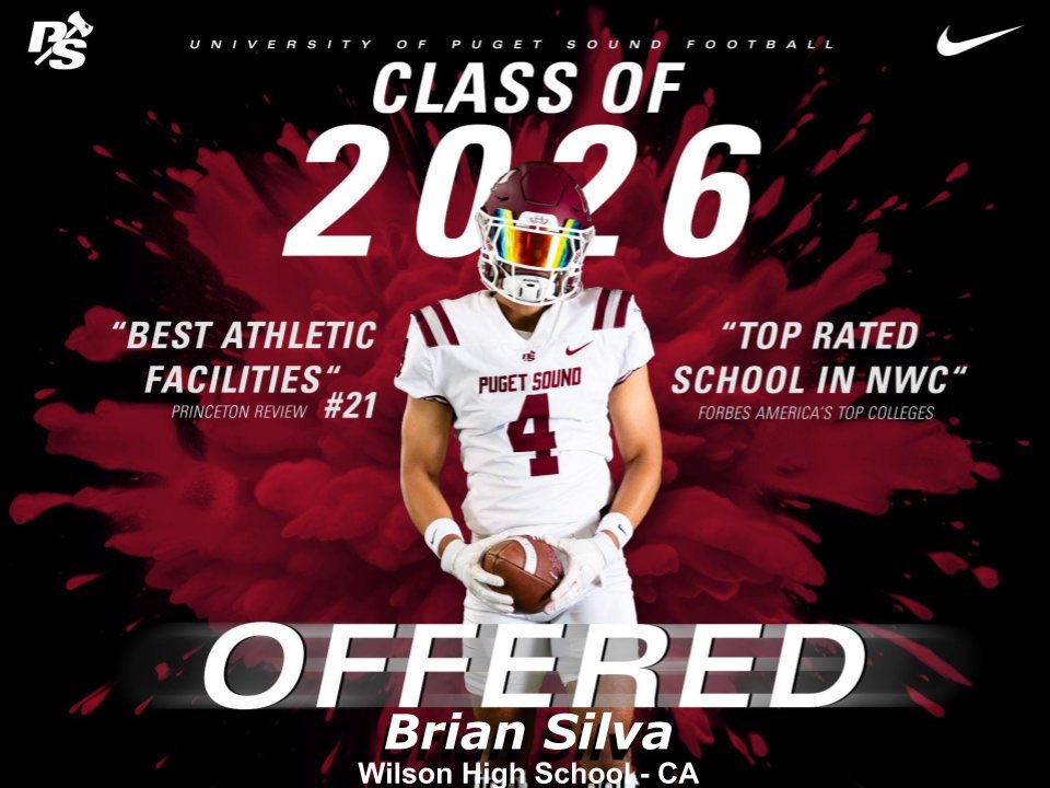 Blessed to say I have received an offer to play at the University of Puget Sound. Thank you to <a href="/jeffthomas4/">Jeff Thomas</a> for giving me this incredible opportunity.
<a href="/Coach_CLewis04/">Coach Lewis</a> <a href="/gawhs_athletics/">Wilson Athletics</a> <a href="/coachmark_48/">Mark the Shark</a> <a href="/coachcastro626/">626COACHC🏴‍☠️</a>