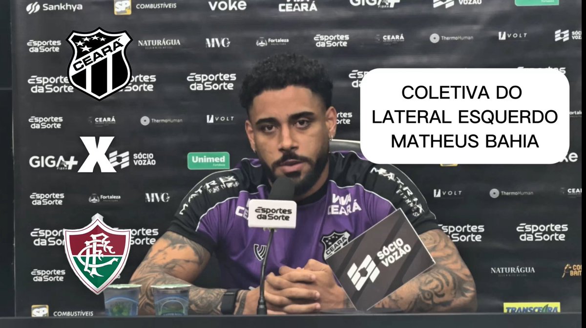 ReporterDanilo's tweet image. Coletiva do Ceará com o lateral esquerdo Matheus Bahia

Confira:

youtube.com/live/2g5ebvL6M…