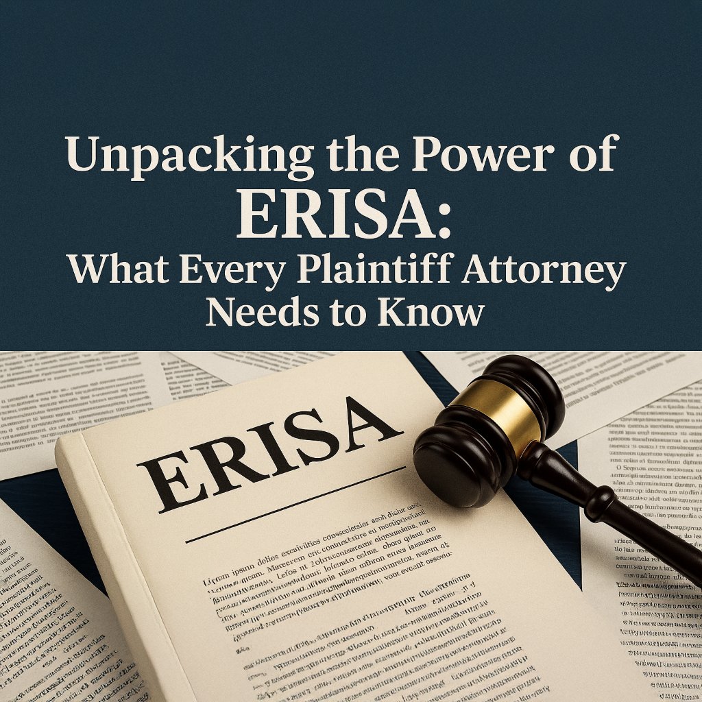 LienProjectNet's tweet image. New blog and module release: ERISA 101 to 103

Learn how to identify plan types, assert defenses, and protect client recoveries under ERISA.

Read the full post: lienprojectnetwork.com/blog
#LienResolution #ERISA #AttorneyEducation
