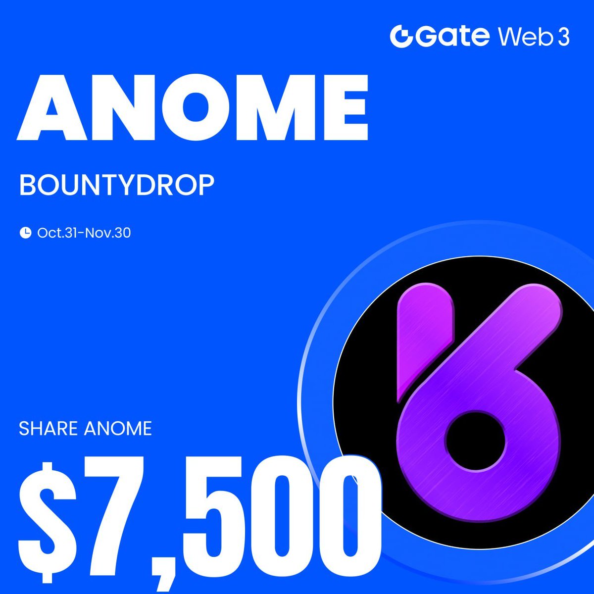 Gate_vietnam's tweet image. 🔥#GateWeb3 & @Anome_Official #BountyDrop đã chính thức!
Hoàn thành nhiệm vụ để chia sẻ 7.500 đô la ANOME
✅ Sở hữu ít nhất 10 đô la ANOME trên Gate Web3
✅ Theo dõi Gate Web3 trên X
✅ Theo dõi ANOME trên X
✅ Theo dõi CyberCharge trên X @CyberChargeWeb3
✅ Tham gia nhóm…