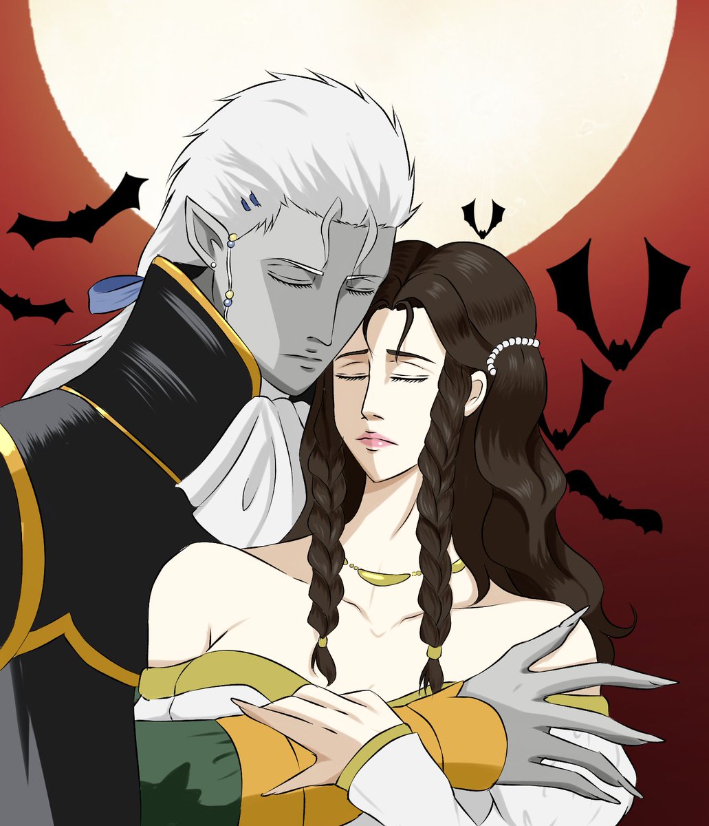 darkyal97's tweet photo. Halloween theme: Meier x Charlotte from Vampire Hunter D Bloodlust
Seriously love them 😍 
#vampirehunterd #meierlink #Charlotte #fanart #Halloween2025 https://t.co/6Iju461oD1