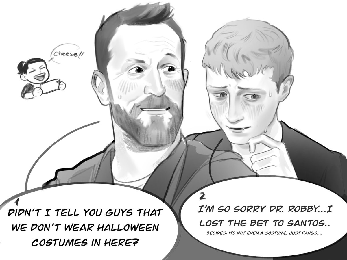 smol halloween(not really) thing with #hucklerobby