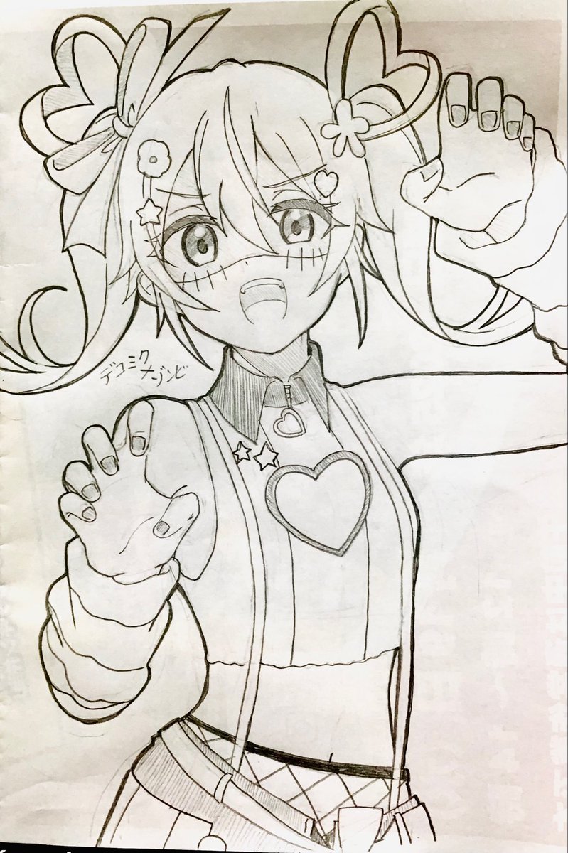 MIRASI3939's tweet photo. #初音ミク 
デコミク×ゾンビ！ https://t.co/UgYLRXc9YF