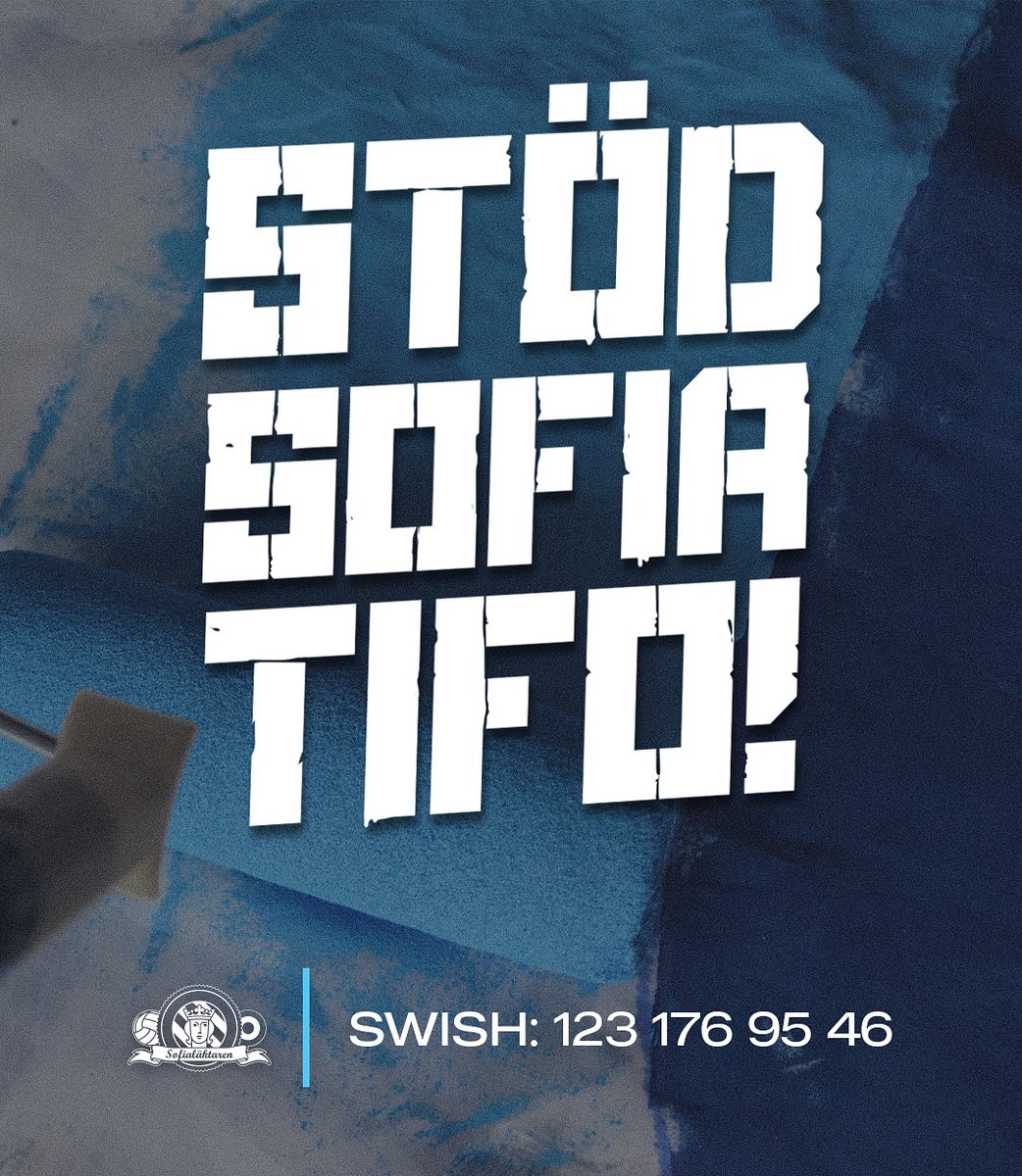 BLIXTINSAMLING!

Tifogruppen behöver Djurgårdsfamiljens hjälp att täcka säsongens sista kostnader, då kassan just nu inte räcker till.

Swisha valfritt belopp till 123 176 95 46 och sprid sedan ordet genom att dela inlägget i diverse flöden och chattar.

Tack på förhand!