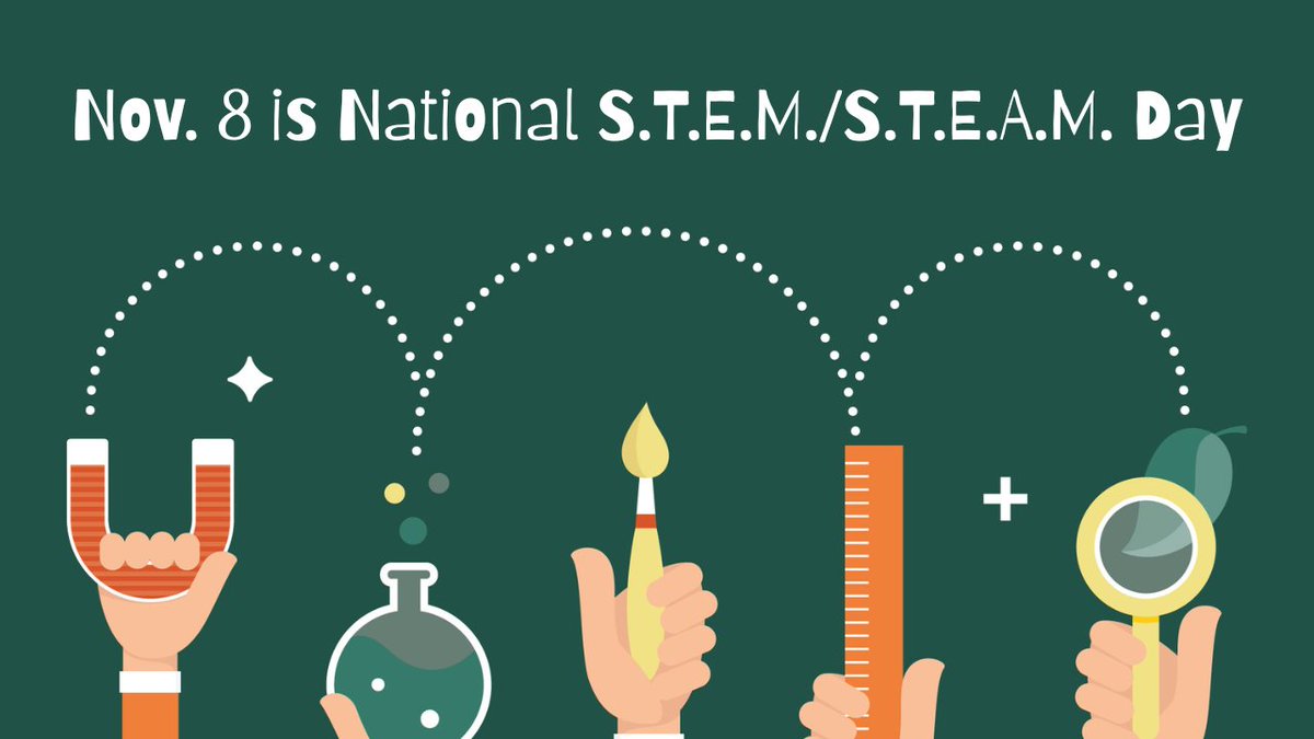 Happy National S.T.E.M/S.T.E.A.M. Day! Today, we celebrate the importance of Science, Technology, Engineering, Arts, and Mathematics in shaping a brighter future! Let’s inspire the next generation to innovate, create, and explore! 🚀🔬 #InspireInnovation