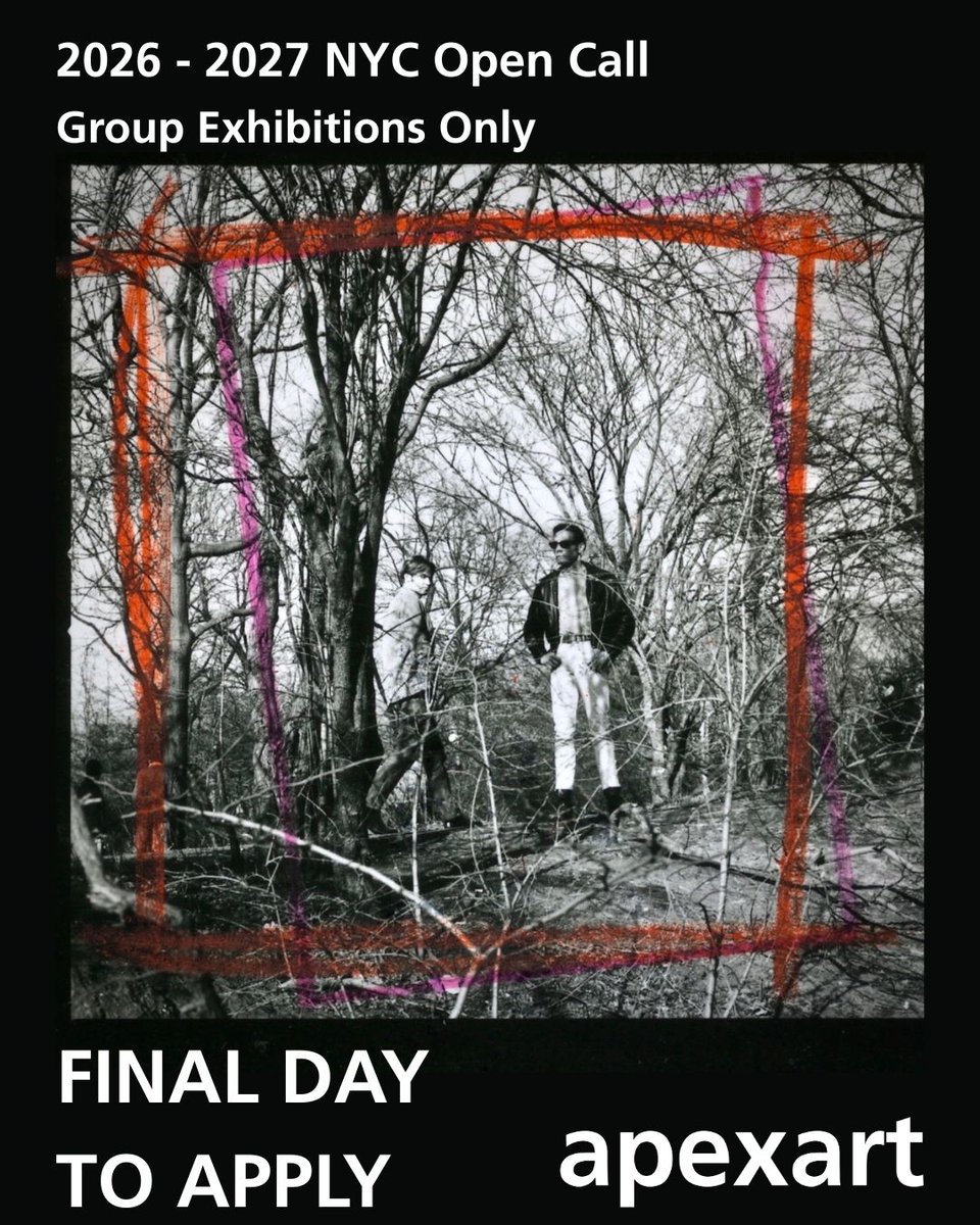 We are accepting exhibition proposals for our NYC Open Call from October 1-31, 2025. Five winning proposals will become apexart exhibitions at our NYC space as part of our 26–27 exhibition season! 

Submit now: apexart.org/nyc/submit-pre…

More info #linkinbio
#artopp #opencall