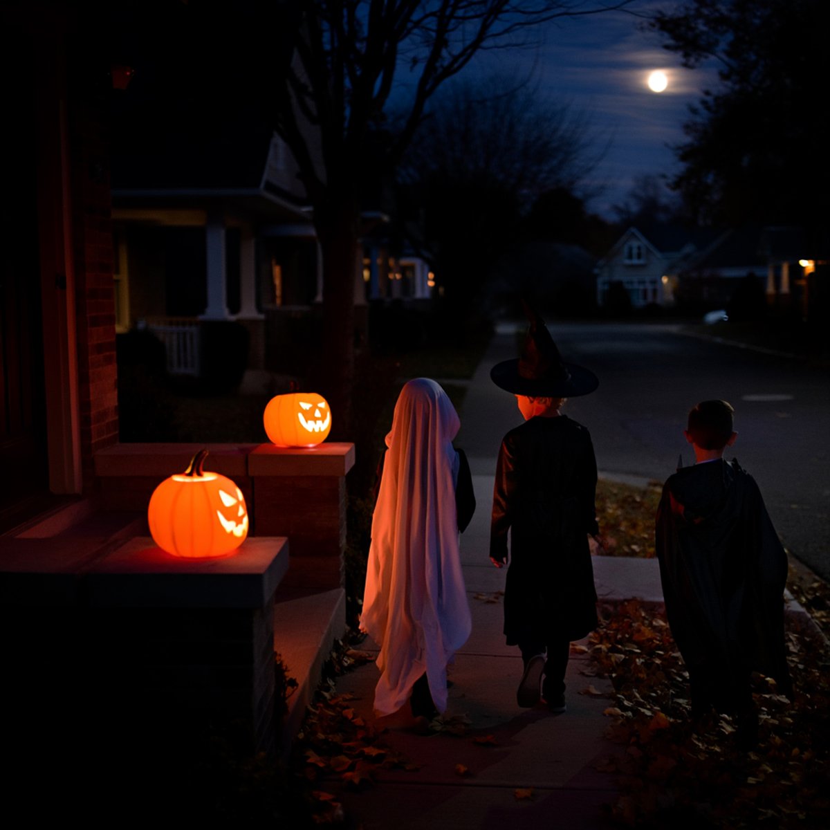 👻 🧛🧟 Don’t ghost safety on Halloween 👻 🧛🧟 
🎃 Drivers, watch for trick-or-treaters in unexpected places 
🎃  Drivers, slow down. Slower speeds save lives 

🎃 Follow the rules of the road 

🎃 Cross the street at corners and crosswalks 
🎃 Look for cars in all directions
