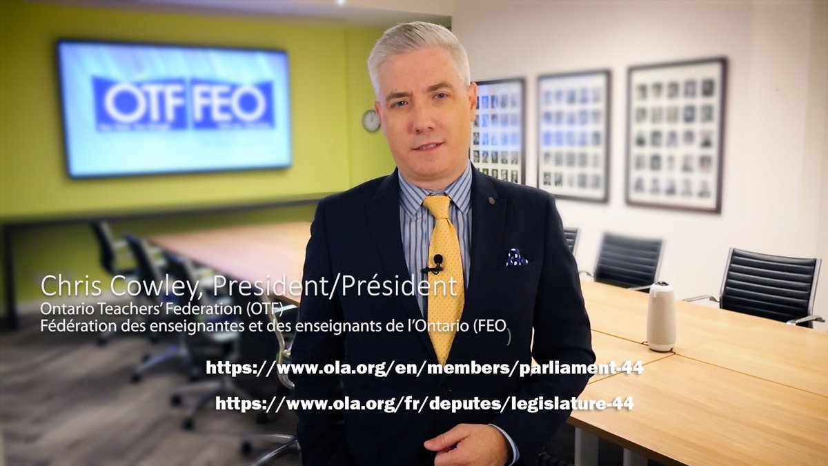 Message from OTF President on Bill 33/Message du président de la FEO sur le projet de loi 33 - youtu.be/_ZiygTMKTcI