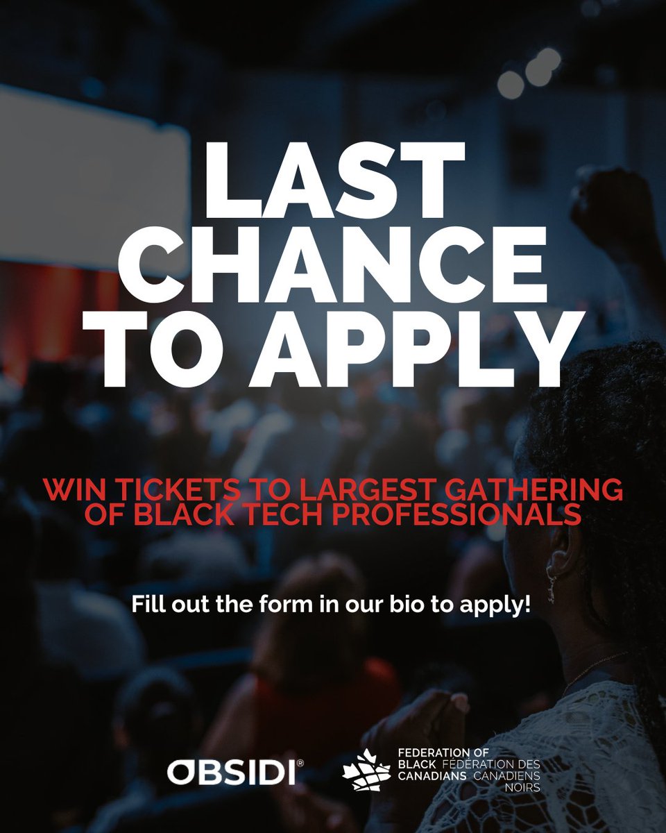 Last chance to win! 

Today’s your final opportunity to enter our BFUTR Global Tech Summit ticket giveaway! 🚀

To enter, simply fill out the form: zurl.co/C97e3 

Don’t wait — winners will be contacted soon!

#BFUTR2025 #BlackTech #TechSummit
