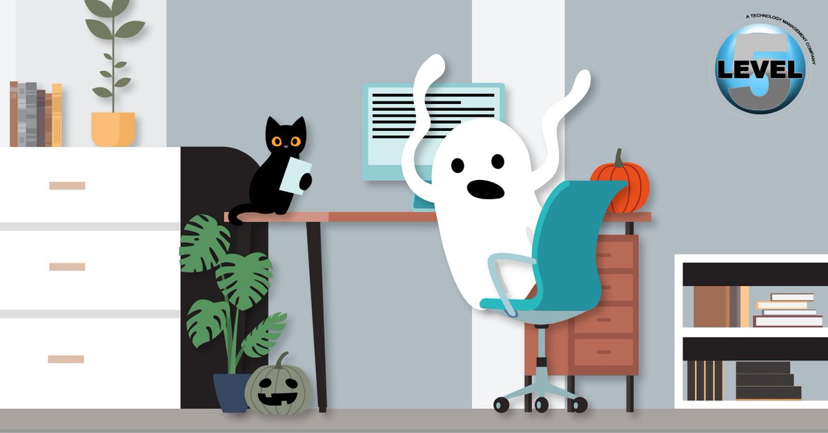 Level5Mgmt's tweet image. Happy Halloween from the Level5 team! 🎃 Stay safe from more than just ghosts and ghouls this season, keep your cybersecurity strong and your data protected!

#Level5Management #HappyHalloween #CyberSecurity #ManagedIT #TechSupport