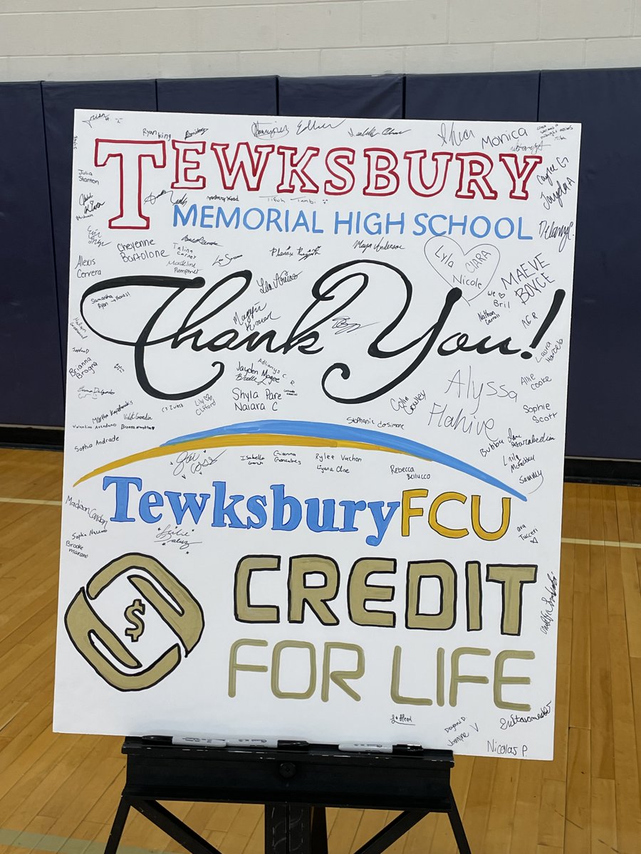 Awesome day at TMHS with our Credit For Life Fair for our Juniors! Special Thanks to the Tewksbury Credit Union for sponsoring this fair, along with Mrs. Kelleher and our DECA program for helping with it! Way to go Ryan &amp; Ian, for helping with it this year!