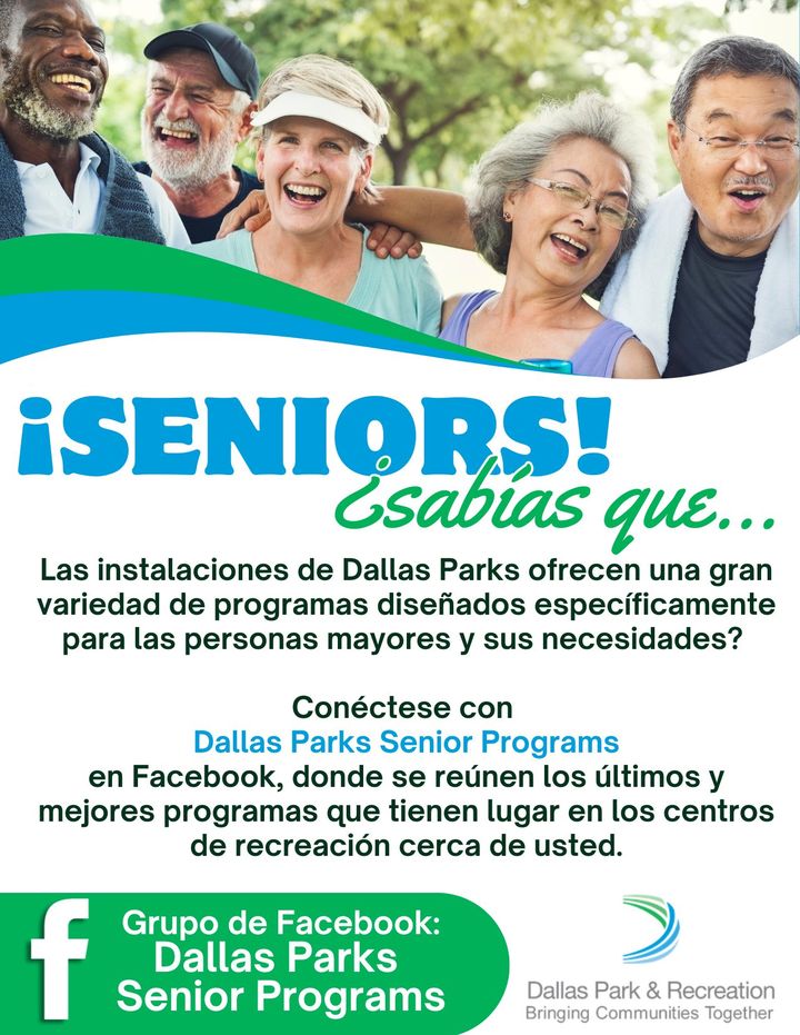 Who says fun is only for kids? Spoiler alert: not us! Join the Facebook group, Dallas Parks Senior Programs, to find events and programming catered directly to you!

facebook.com/share/g/UPGmXg…