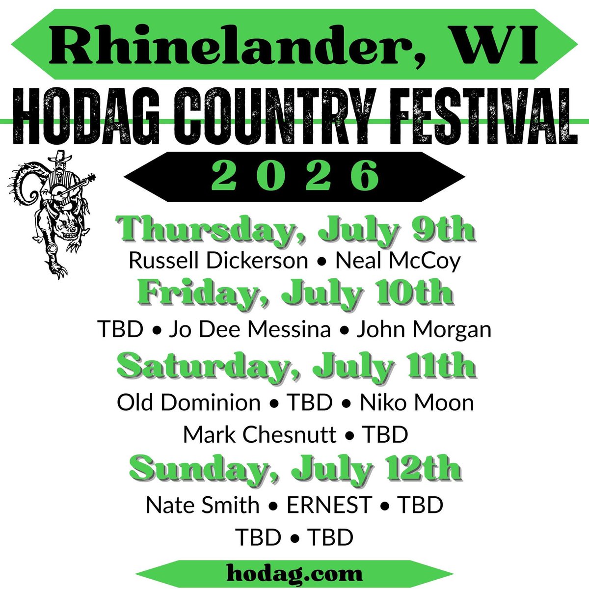 Hodag Country Fest tweet media