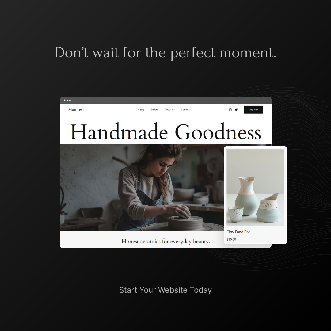 🌟 “Don’t wait for the perfect moment. Build it.” 👉 Start your website today: pixpa.com/?via=social